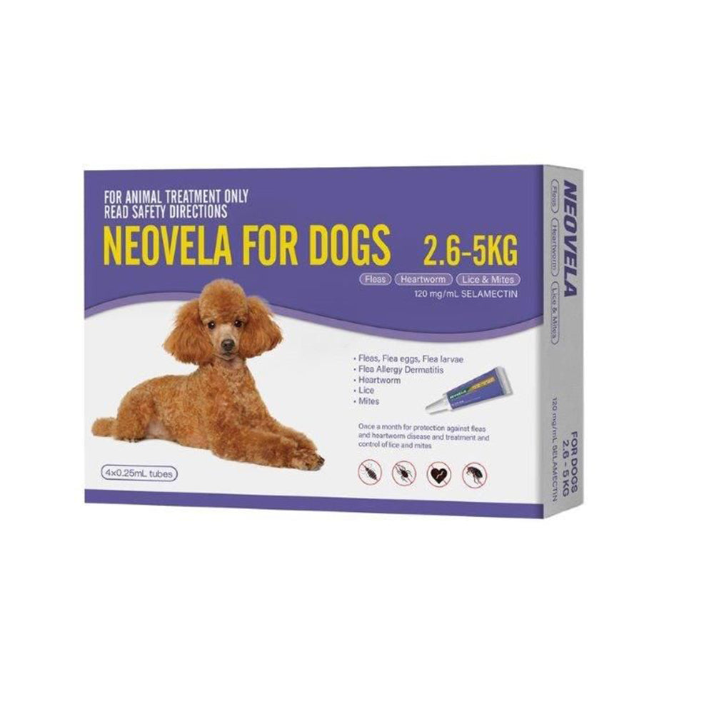 Neovela For Dogs (2.6 - 5Kg) 4 Pack