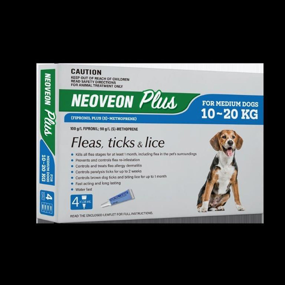 Neoveon Plus For Medium Dogs Up To 10Kg - 20Kg 4 Pack