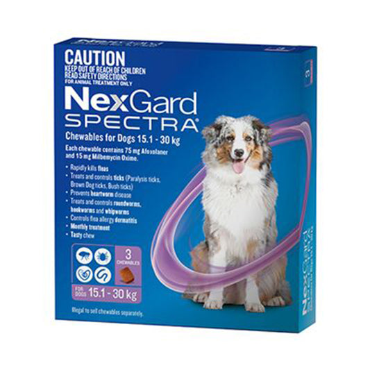 Nexgard Spectra For Dogs 15.1-30Kg 3S
