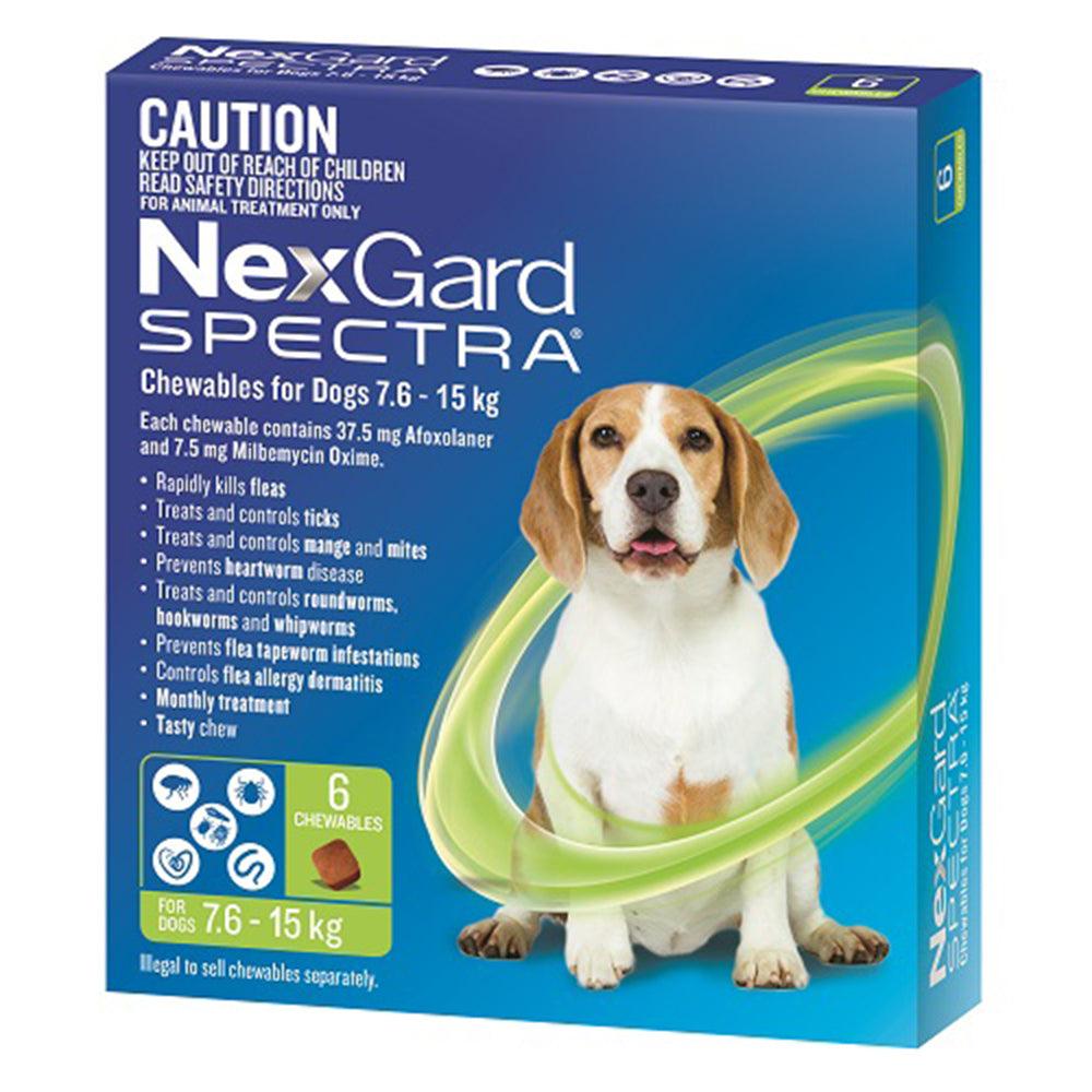 Nexgard Spectra For Dogs 7.6 -15Kg 6S