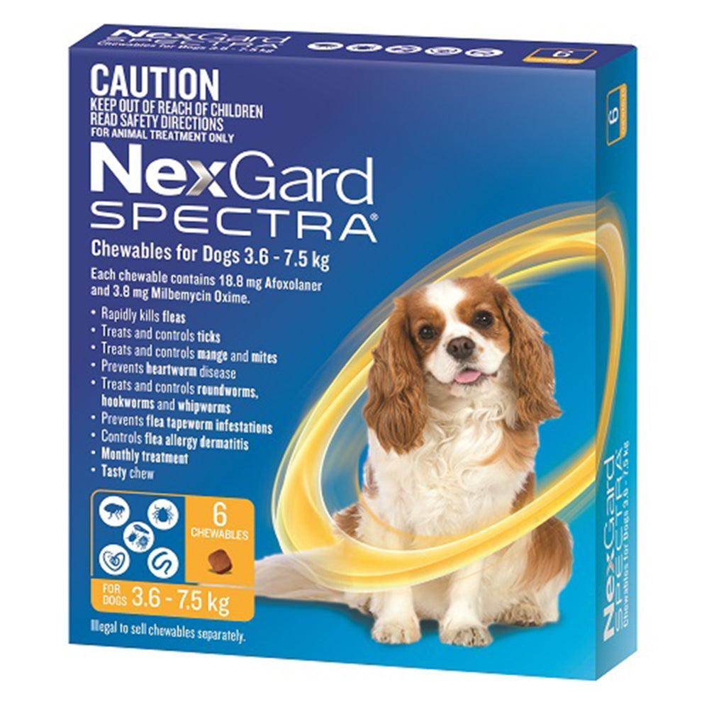 Nexgard Spectra For Dogs 3.6-7.5Kg 6S