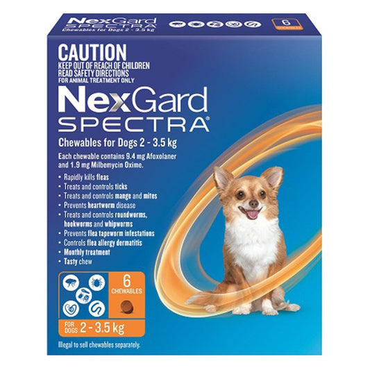 Nexgard Spectra For Dogs 2-3.5Kg 6S