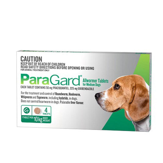 Paragard Dog Allwormer 5-10 Kg 4'S