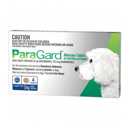 Paragard Dog Allwormer 0-5Kg 4'S