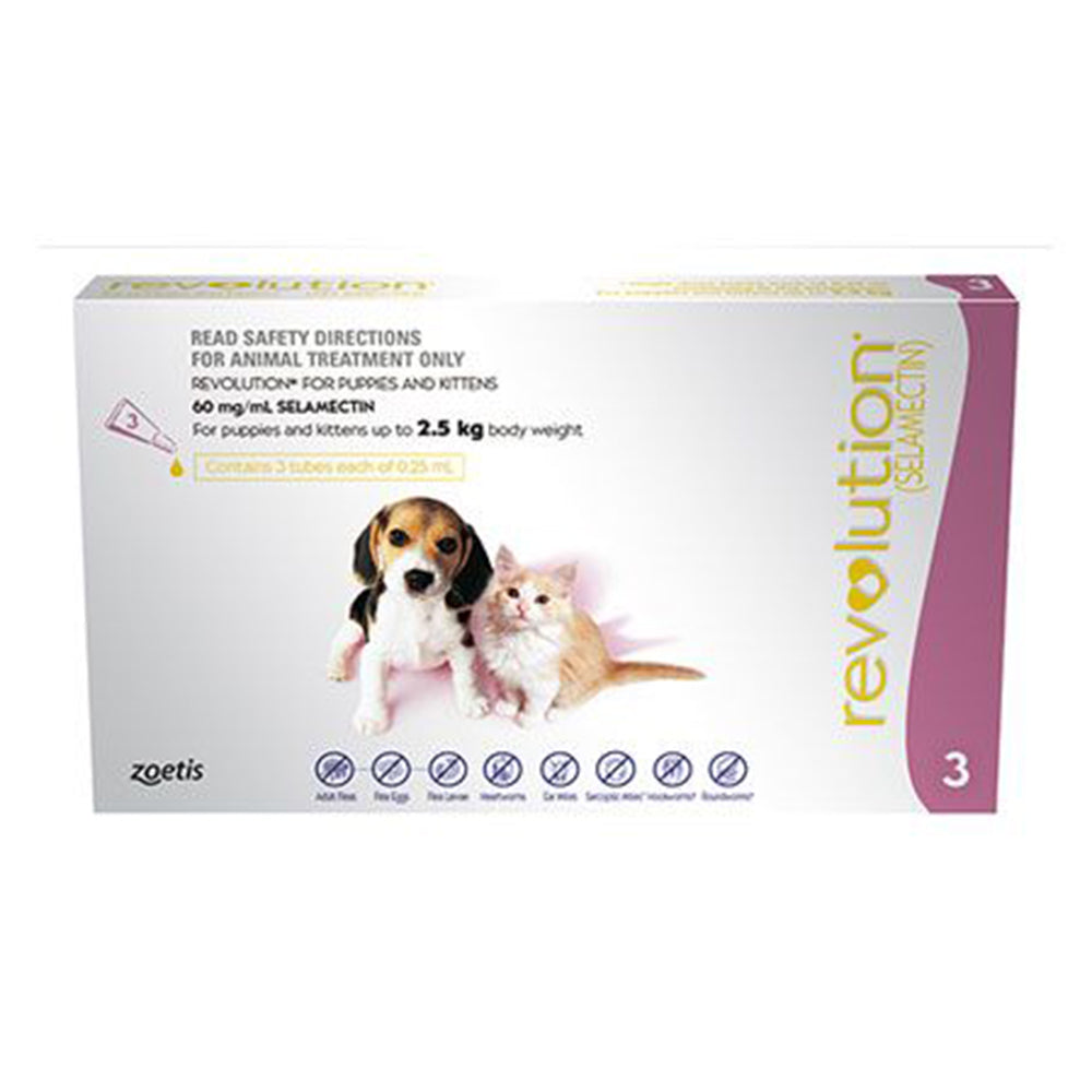 Revolution Puppies & Kittens Mauve 3'S  (3X15Mg)