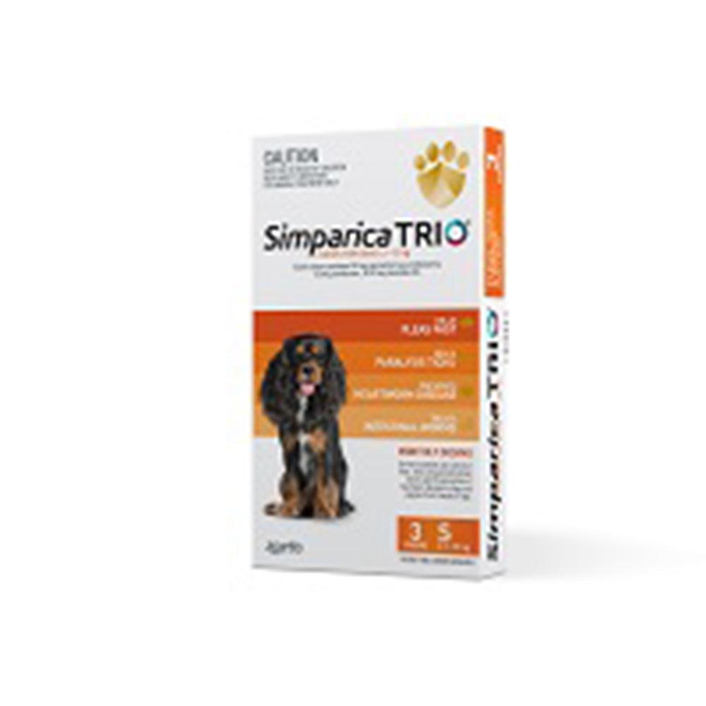 Simparica Trio 5.1-10Kg (Orange) 3 Pack