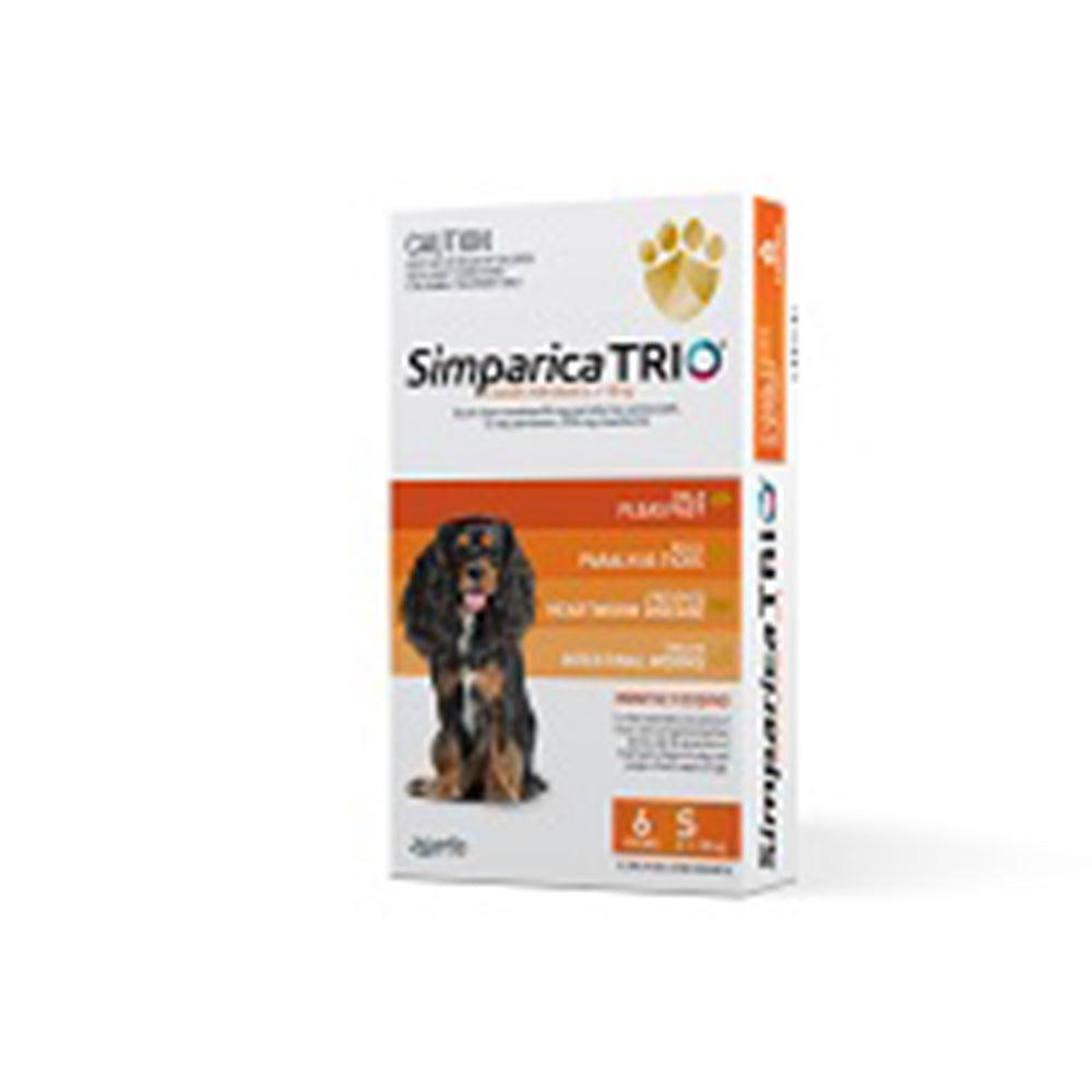 Simparica Trio 5.1-10Kg (Orange) 6 Pack