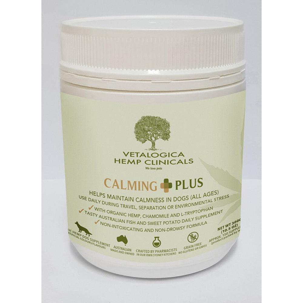 Vetalogica Hemp Clinicals Calming Plus Dog Supp 300G