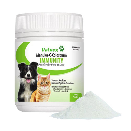 Vetnex Manuka C Colostrum Immunity Pwd For Dog &Cat 100G