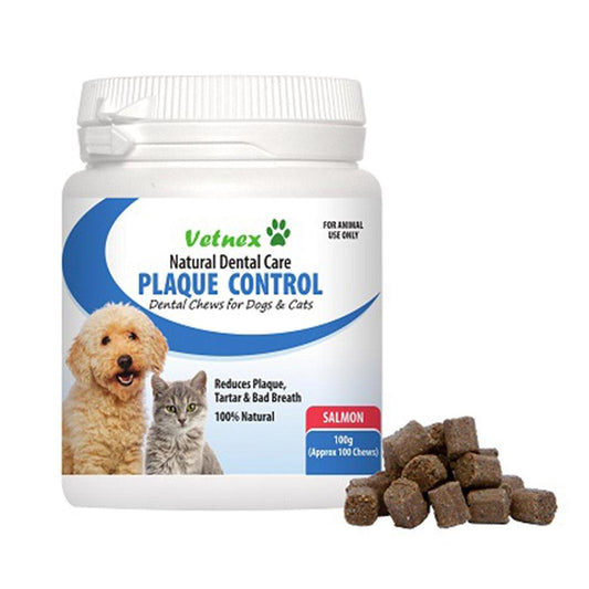 Vetnex Plaque Control Chews Salmon For Dog & Cat 100G