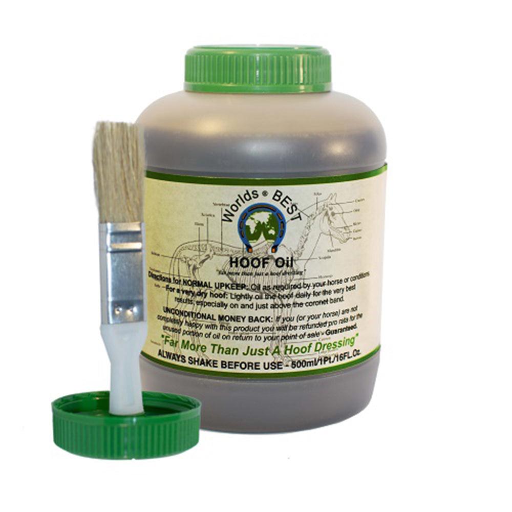 Worlds Best Hoof Oil 500 Ml Jar With Brush