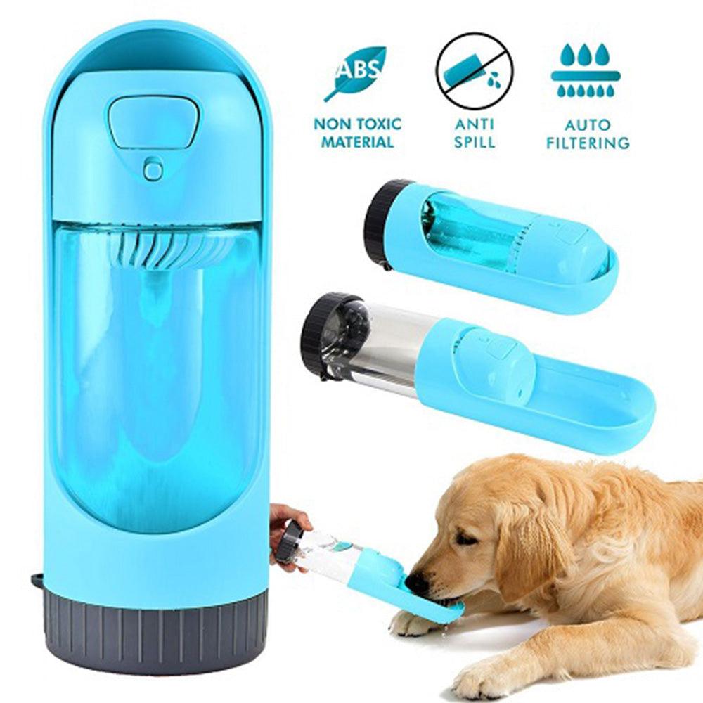All Fur You Dog Portable Water Bottle Blue