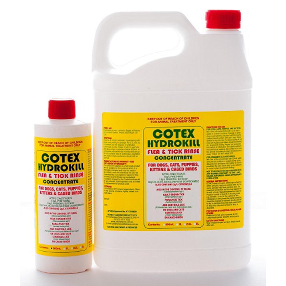 Cotex Hydrokill Flea & Tick Rinse Concentrate 1L