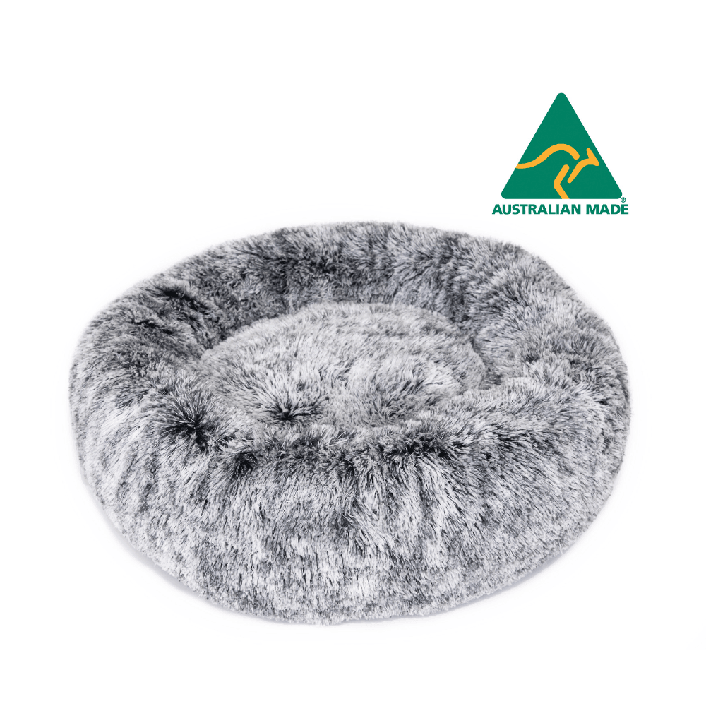 Curl Up Cloud Calming Dog Bed Dove Grey Medium