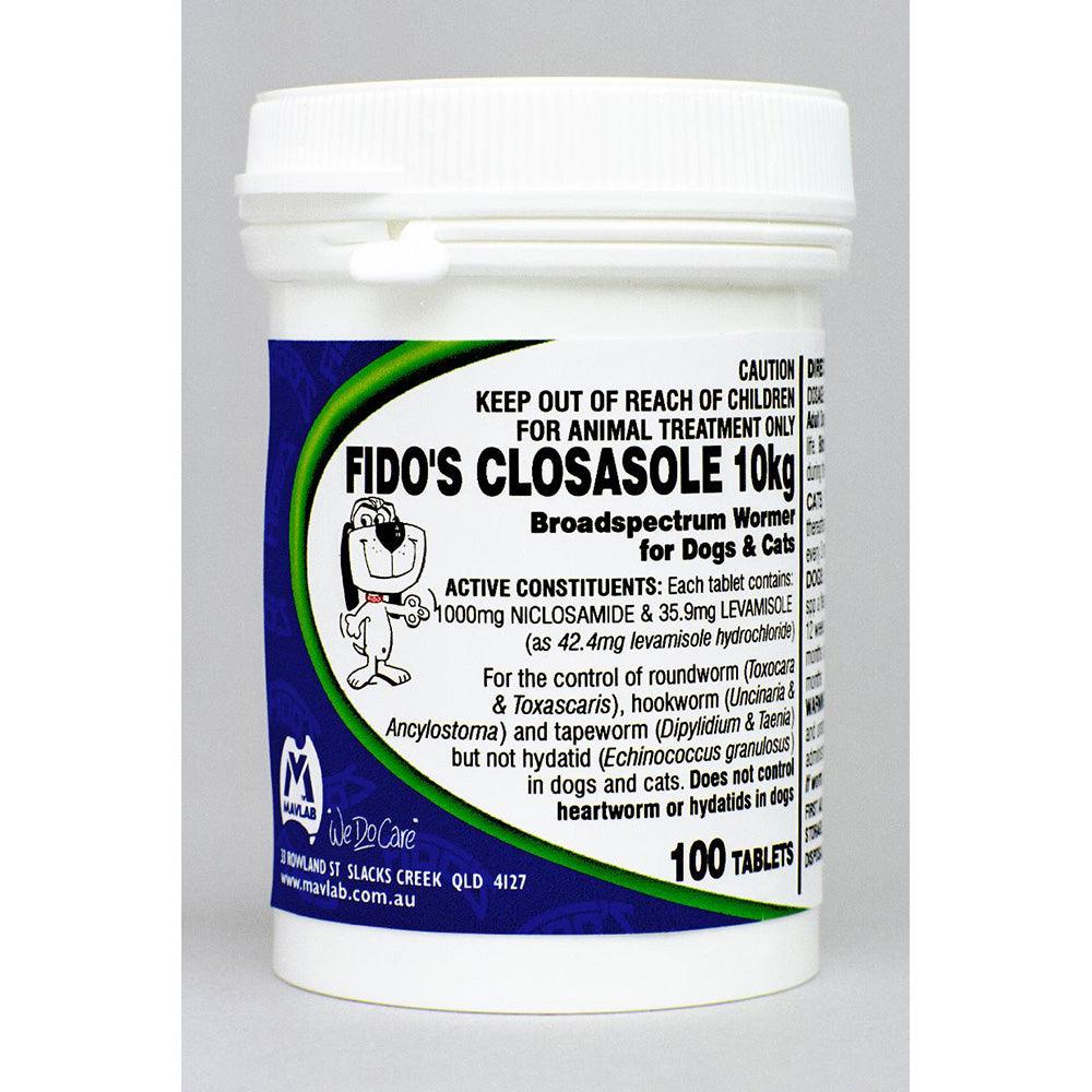 Fido'S Closasole 10Kg Tablets X 100