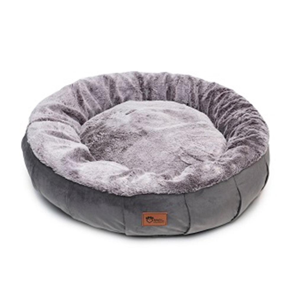 Harley Velvet Grey With Faux Rabbit Fur Large *Spec Ord*