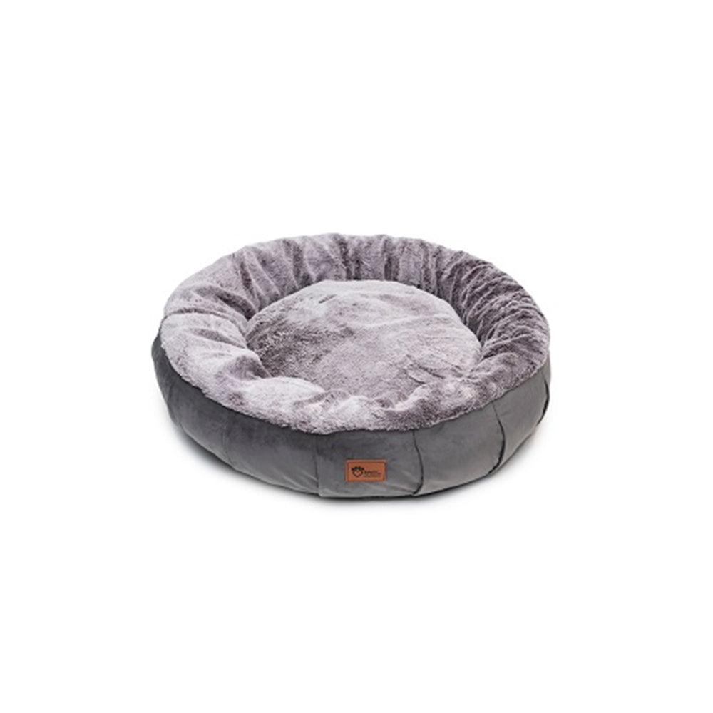 Harley Velvet Grey With Faux Rabbit Fur Medium *Spec Ord*