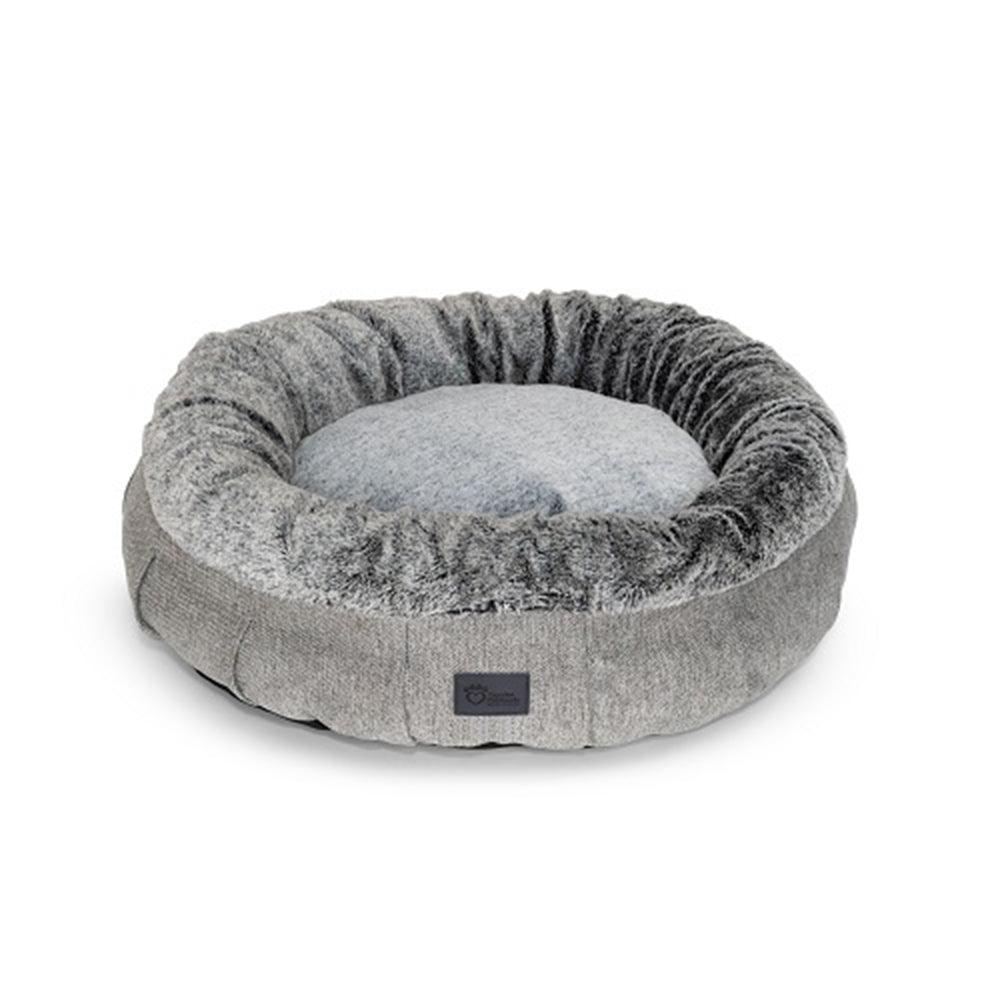 Harley Dog Bed Harlow Grey Artic Faux Fur Medium