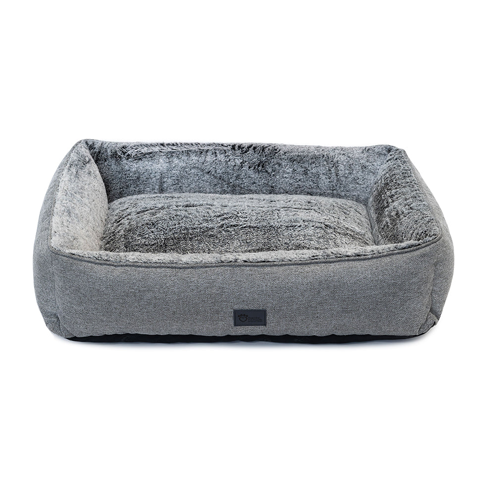 Dog Lounger Artic Faux Fur Large