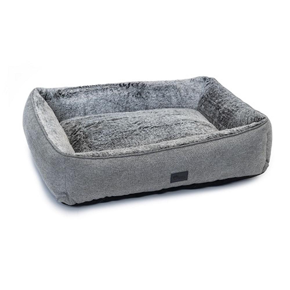 Dog Lounger Artic Faux Fur Small