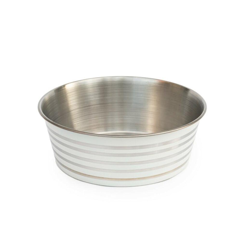 Heavy Base Pet Bowl Matte Beige 17Cm