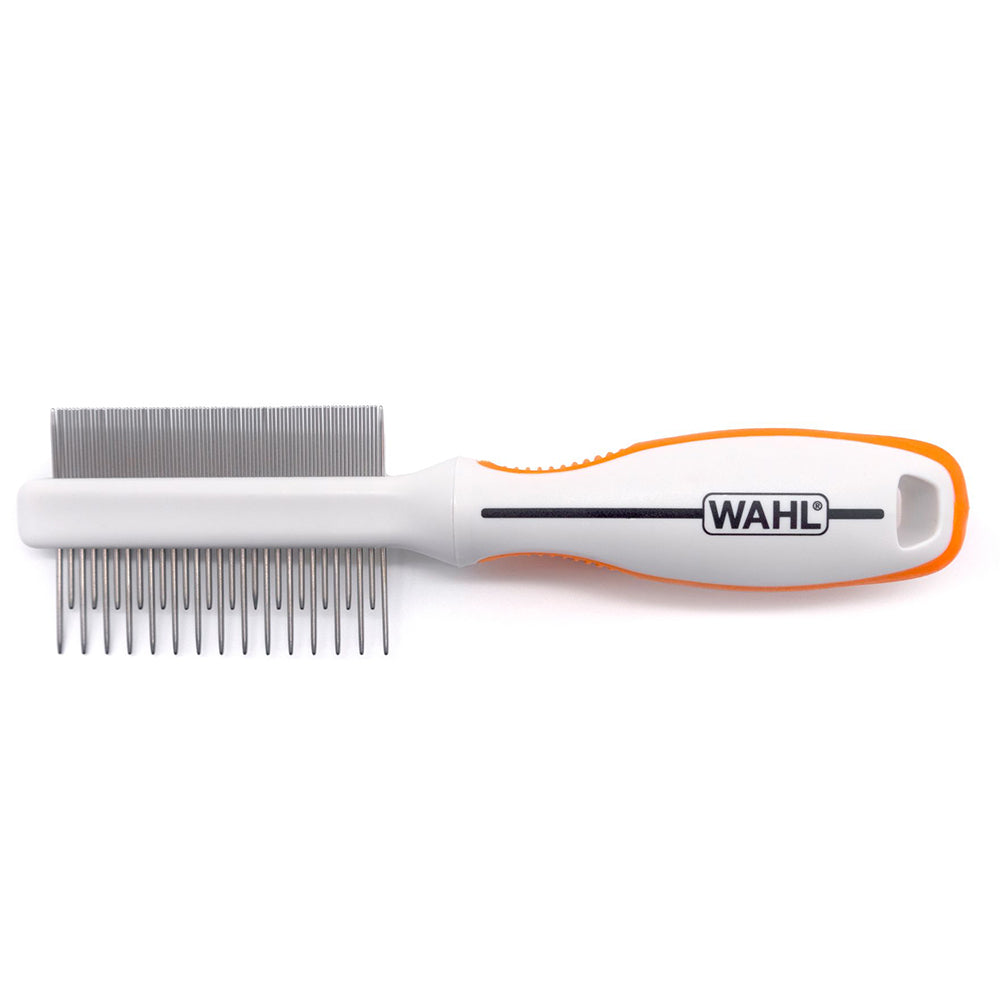 Wahl Orange/White 2 In 1 Finishing And Flea Comb