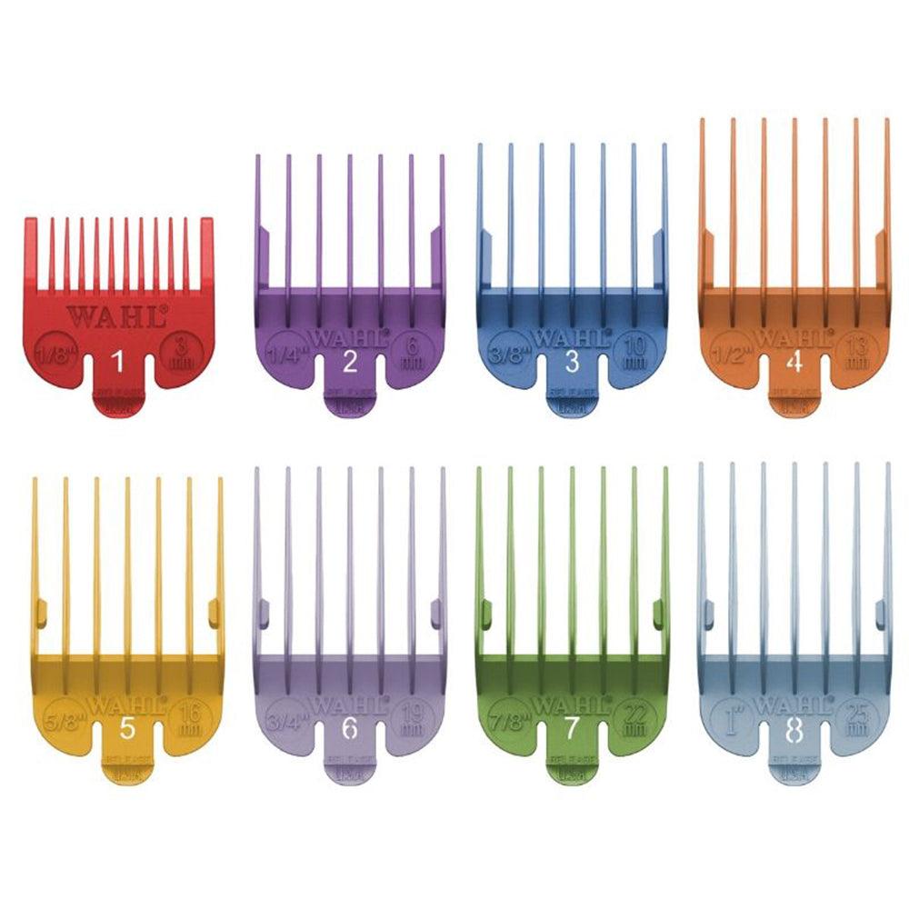 Wahl #1-8 Plastic Color Coded Guide Comb Set