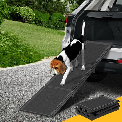 i.Pet Dog Pet Ramp Car Stairs Steps Travel Ladder Foldable Adjustable Portable - Pet Parlour Australia
