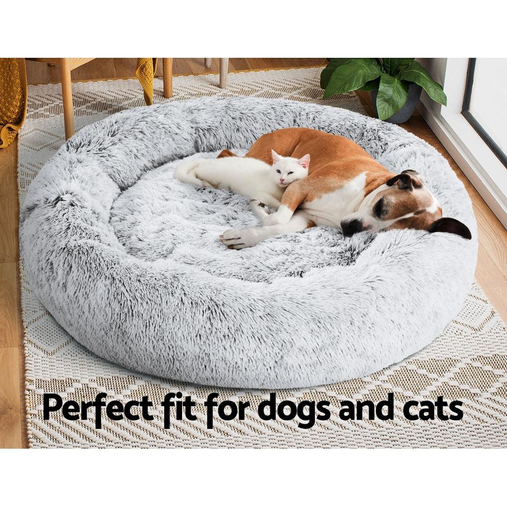 i.Pet Dog Bed Pet Bed Cat Extra Large 110cm Charcoal - Pet Parlour Australia