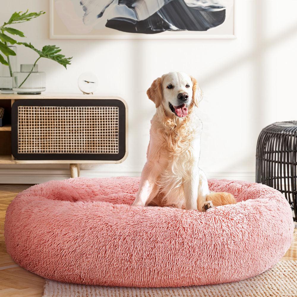 i.Pet Dog Bed Pet Bed Cat Extra Large 110cm Pink - Pet Parlour Australia