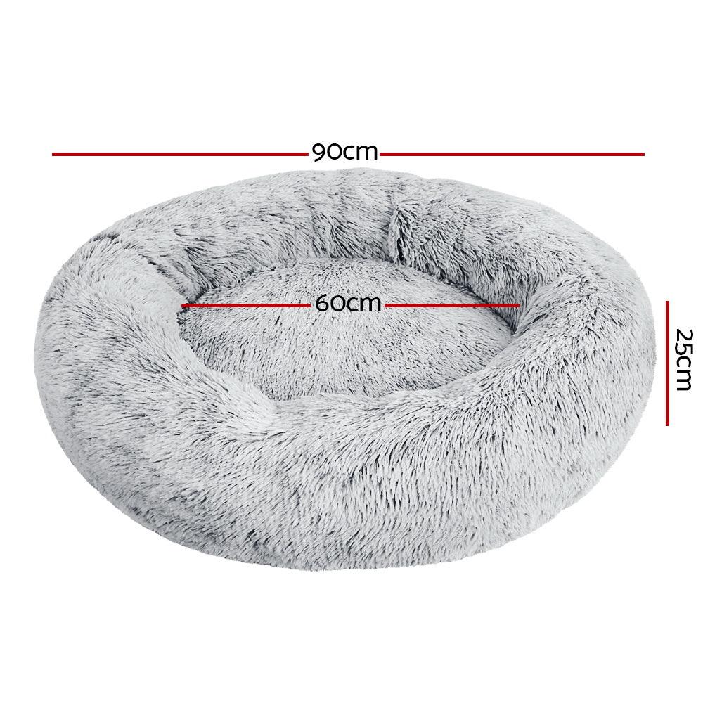 i.Pet Pet Bed Dog Bed Cat Large 90cm Charcoal - Pet Parlour Australia