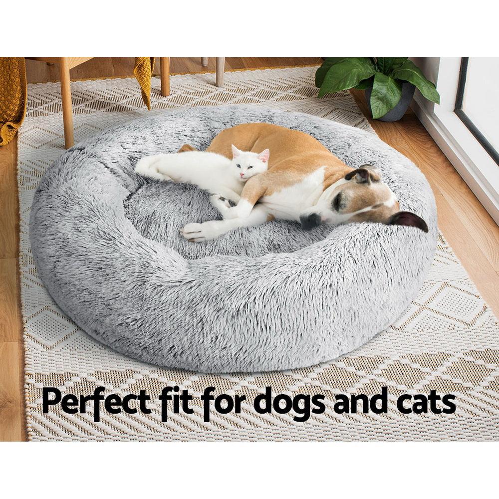 i.Pet Pet Bed Dog Bed Cat Large 90cm Charcoal - Pet Parlour Australia