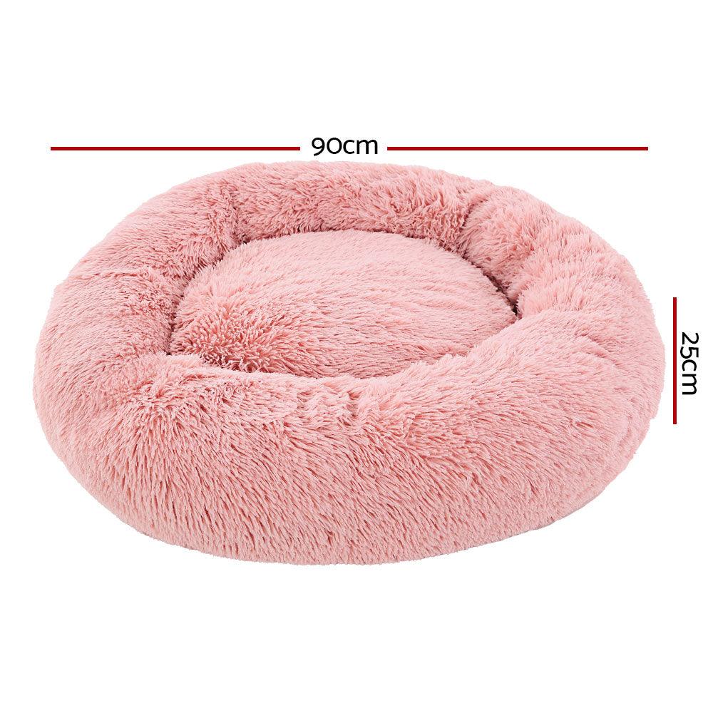 i.Pet Pet Bed Dog Bed Cat Large 90cm Pink - Pet Parlour Australia