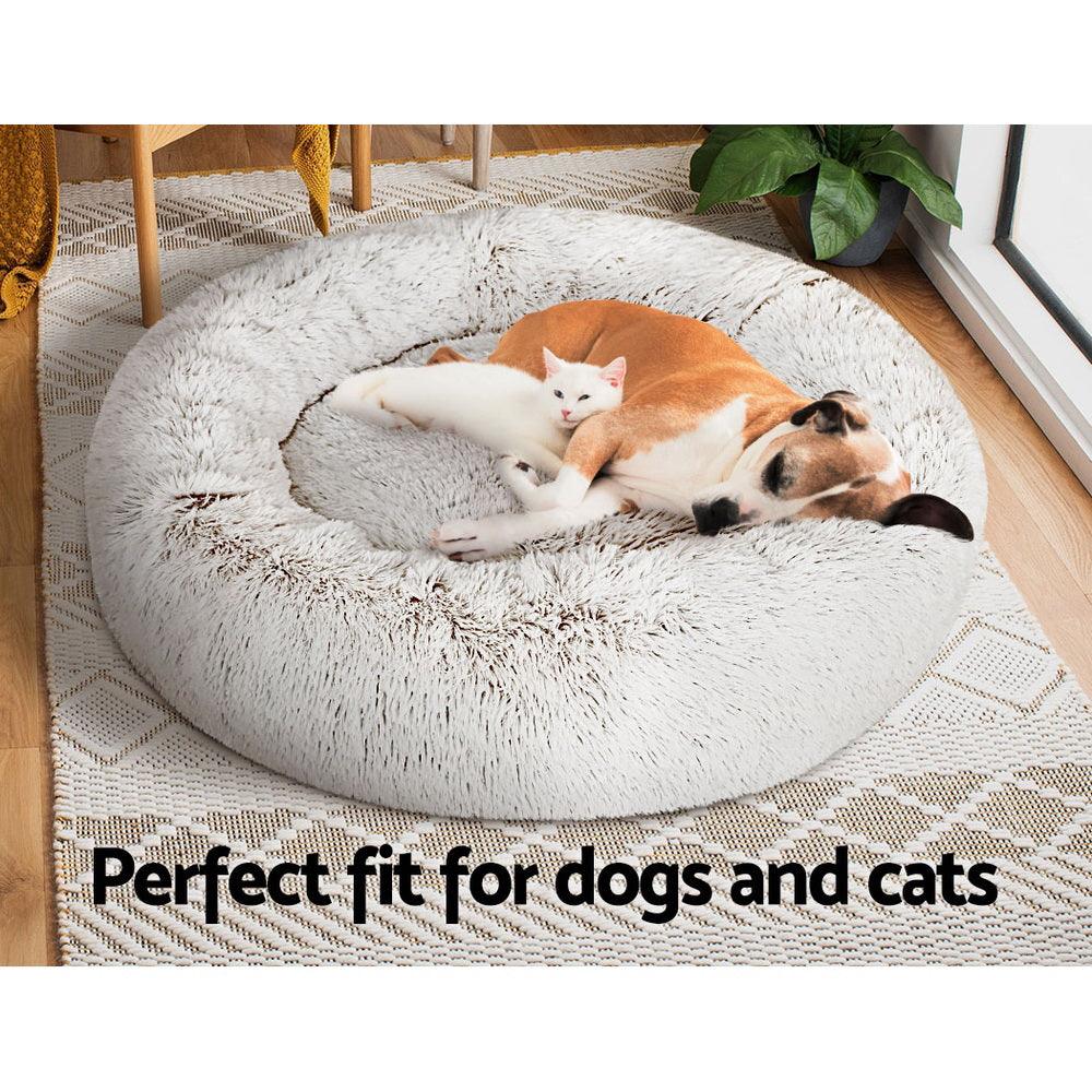 i.Pet Dog Bed Pet Bed Cat Large 90cm White - Pet Parlour Australia