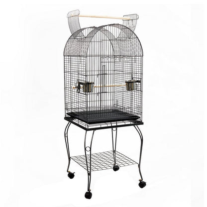 i.Pet Large Bird Cage with Perch - Black - Pet Parlour Australia