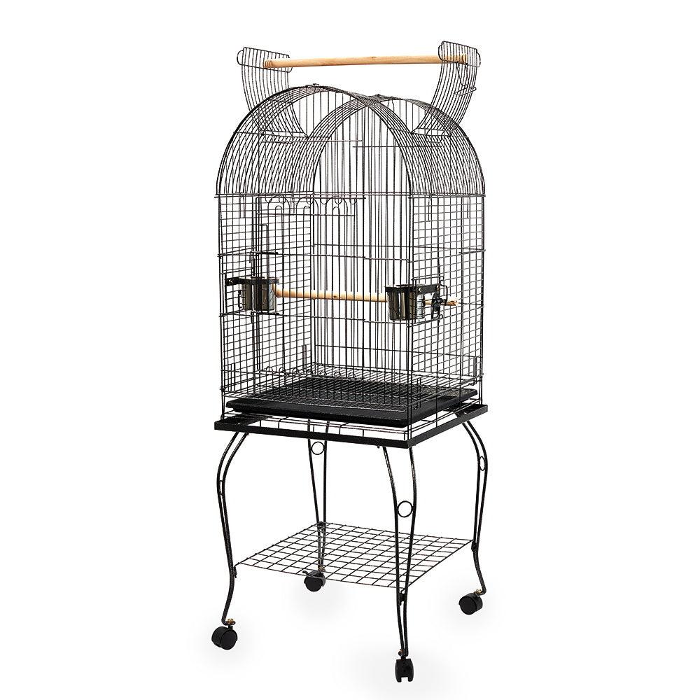 i.Pet Large Bird Cage with Perch - Black - Pet Parlour Australia