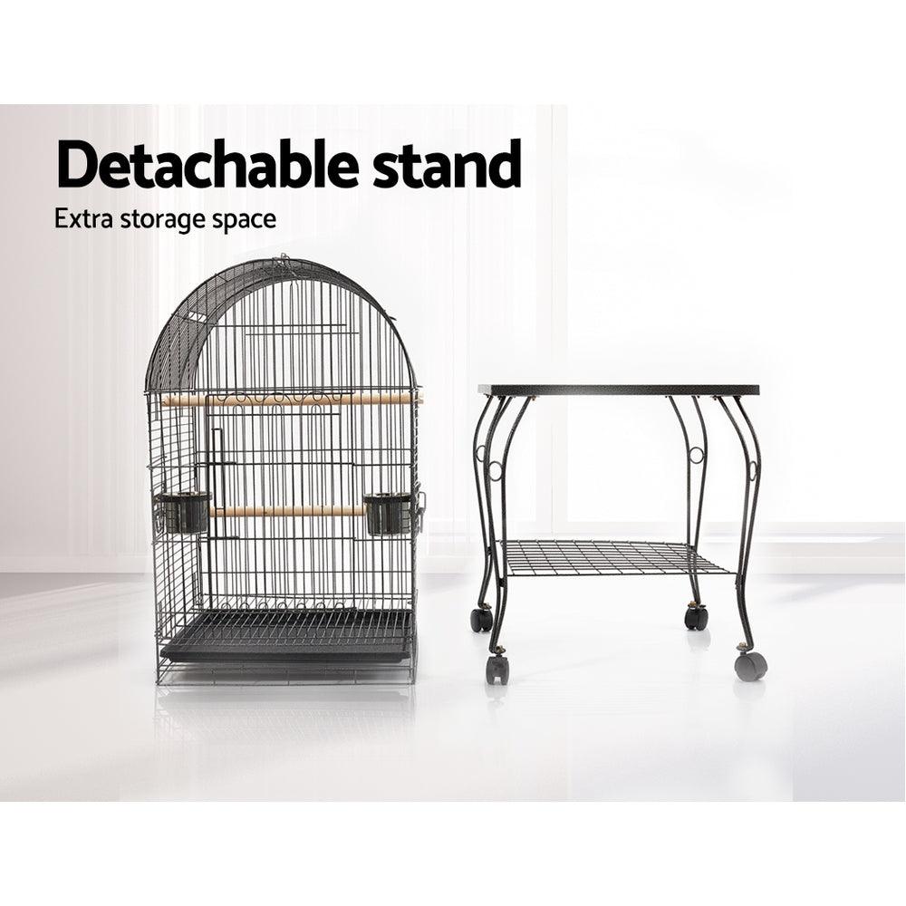 i.Pet Large Bird Cage with Perch - Black - Pet Parlour Australia