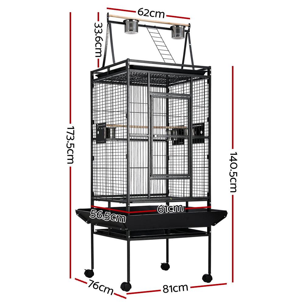 i.Pet Bird Cage Pet Cages Aviary 173CM Large Travel Stand Budgie Parrot Toys - Pet Parlour Australia