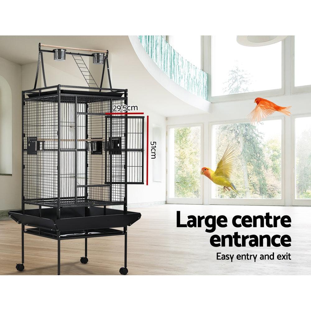 i.Pet Bird Cage Pet Cages Aviary 173CM Large Travel Stand Budgie Parrot Toys - Pet Parlour Australia