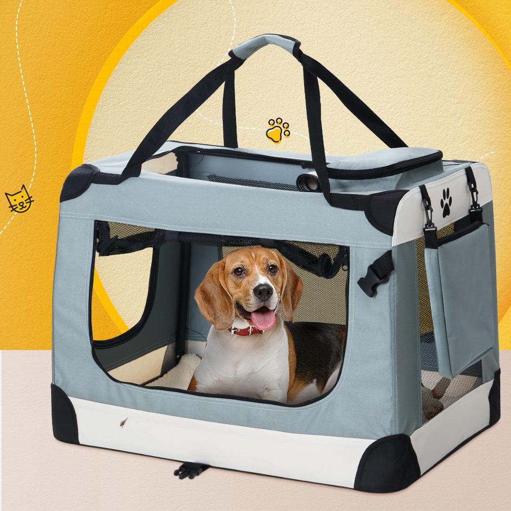 i.Pet Pet Carrier Soft Crate Dog Cat Travel Portable Cage Kennel Foldable 2XL - Pet Parlour Australia