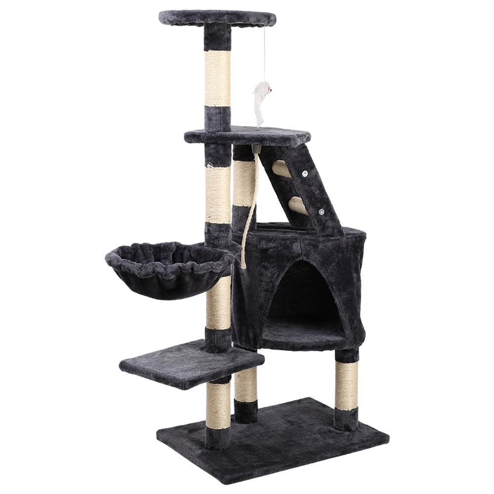 i.Pet Cat Tree 120cm Trees Scratching Post Scratcher Tower Condo House Furniture Wood Multi Level - Pet Parlour Australia