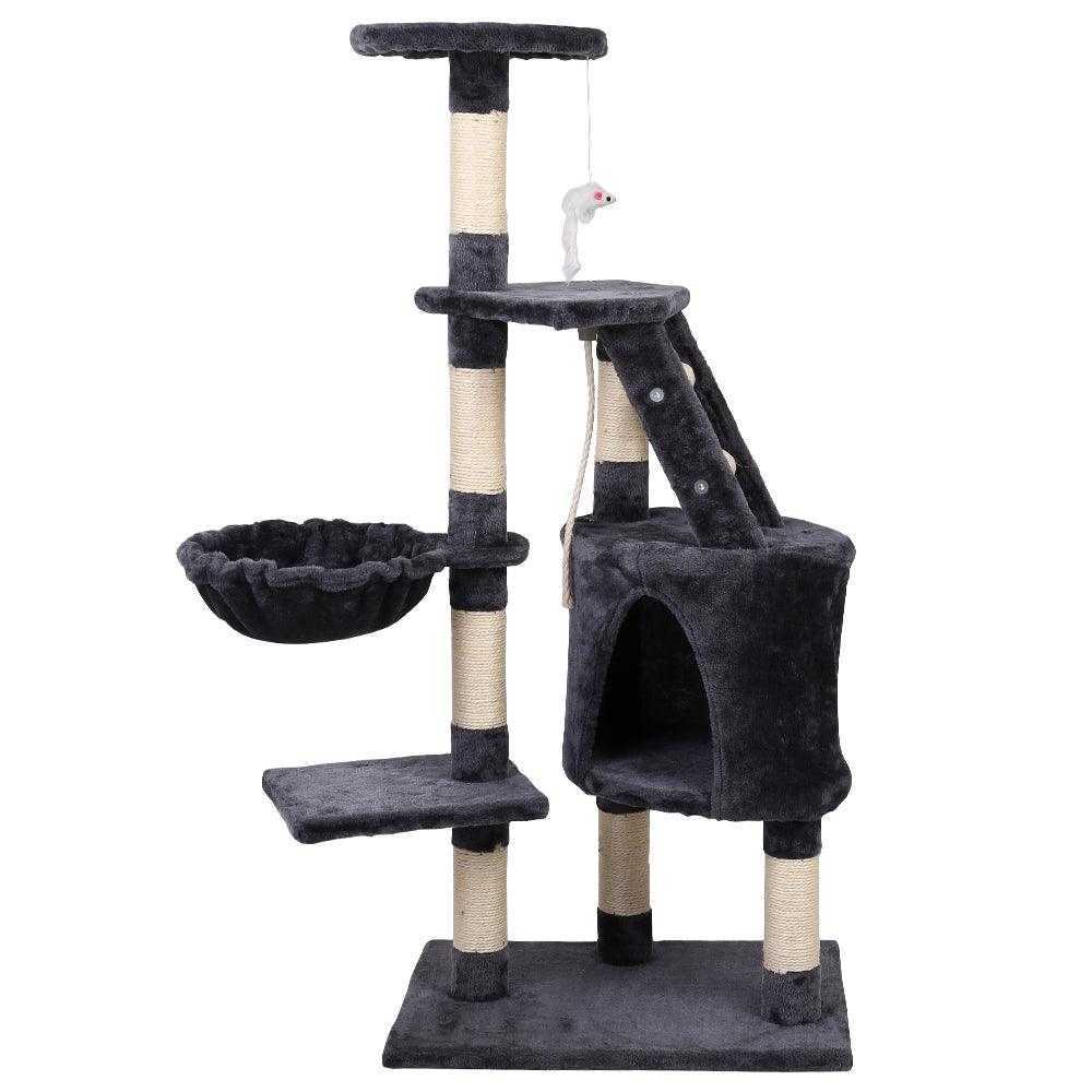 i.Pet Cat Tree 120cm Trees Scratching Post Scratcher Tower Condo House Furniture Wood Multi Level - Pet Parlour Australia