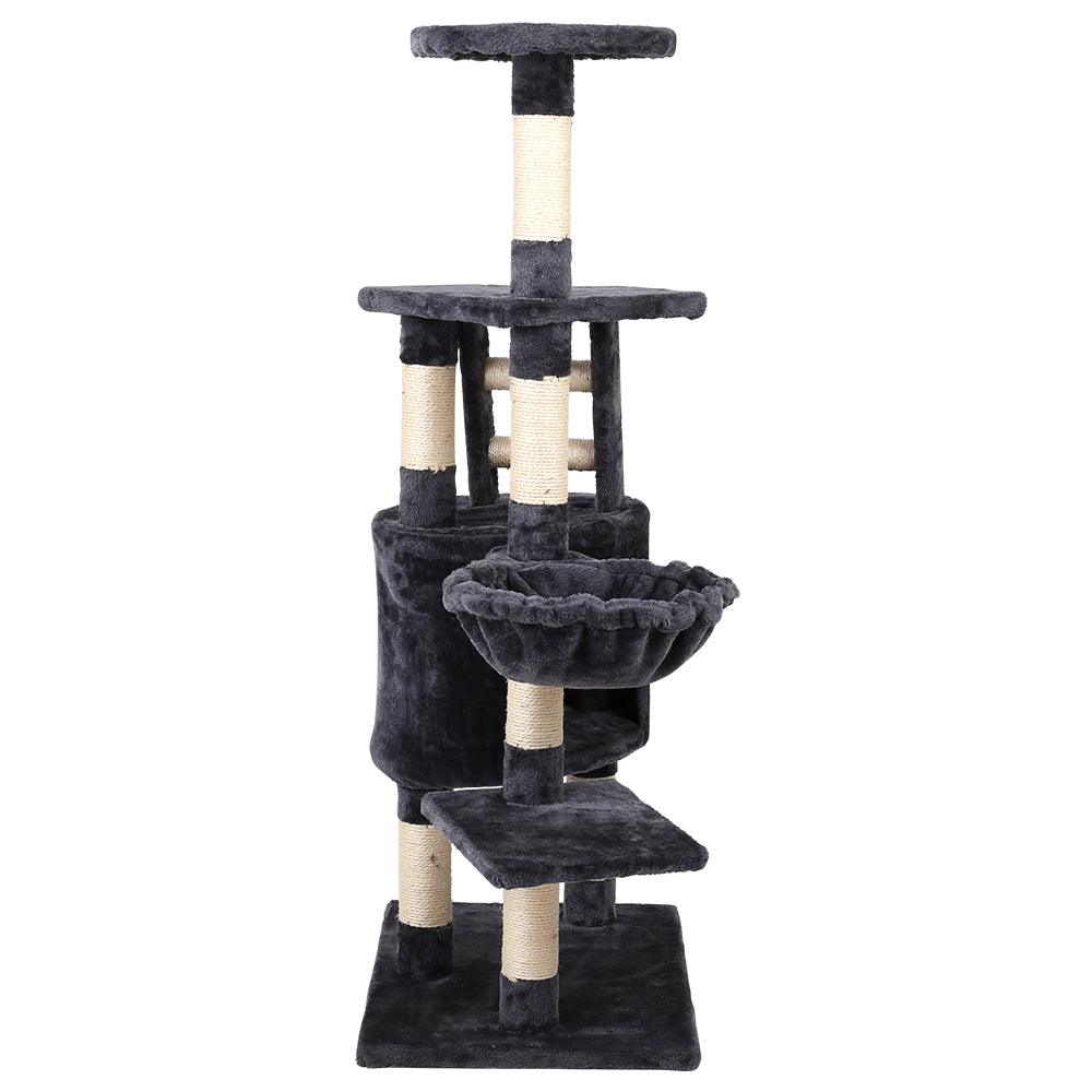 i.Pet Cat Tree 120cm Trees Scratching Post Scratcher Tower Condo House Furniture Wood Multi Level - Pet Parlour Australia