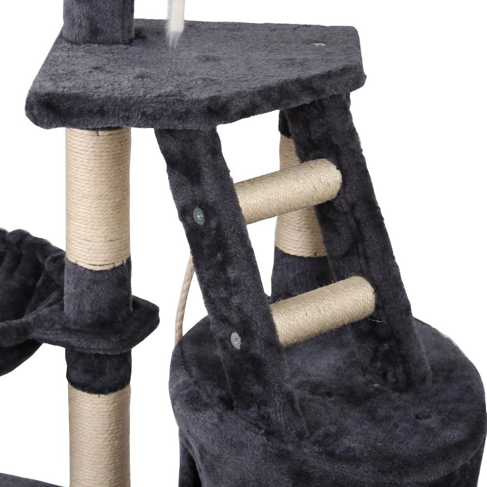 i.Pet Cat Tree 120cm Trees Scratching Post Scratcher Tower Condo House Furniture Wood Multi Level - Pet Parlour Australia