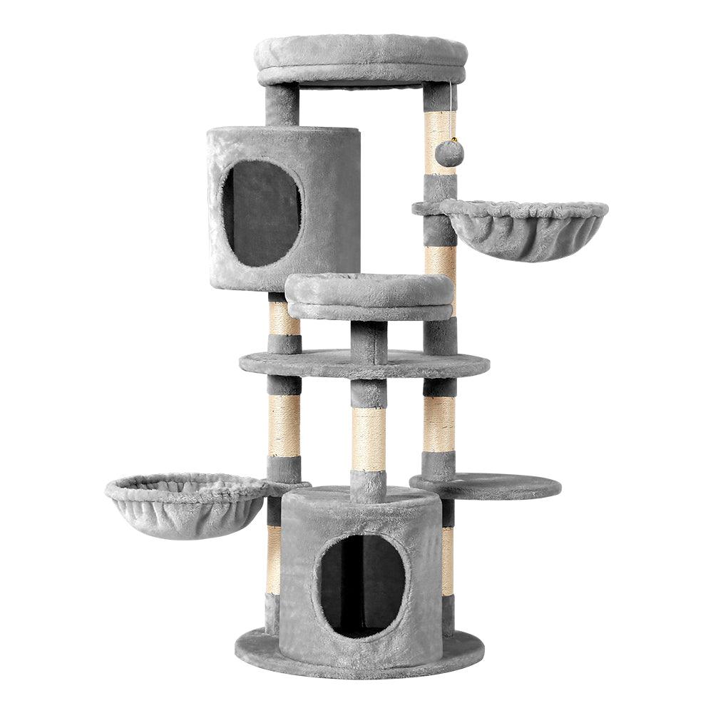 i.Pet Cat Tree Tower Scratching Post Scratcher Wood Condo House Toys Bed 123cm - Pet Parlour Australia