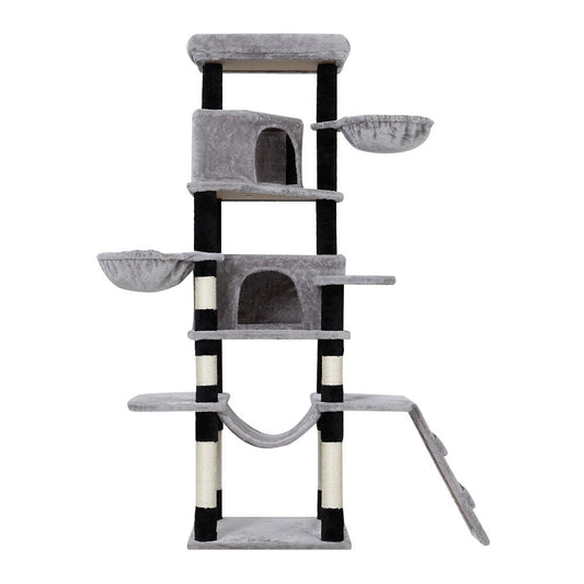 i.Pet Cat Tree Tower Scratching Post Scratcher Wood Condo House Play Bed 161cm - Pet Parlour Australia