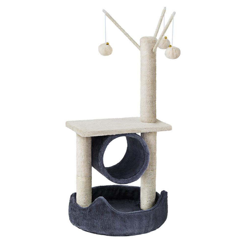 i.Pet Cat Tree Scratching Post 76cm Scratcher Tower Condo House Hanging toys - Pet Parlour Australia