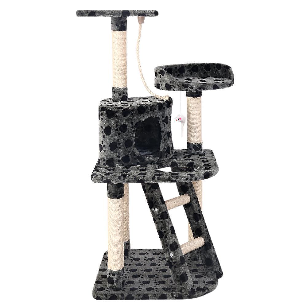 i.Pet Cat Tree 120cm Trees Scratching Post Scratcher Tower Condo House Furniture Wood 120cm - Pet Parlour Australia