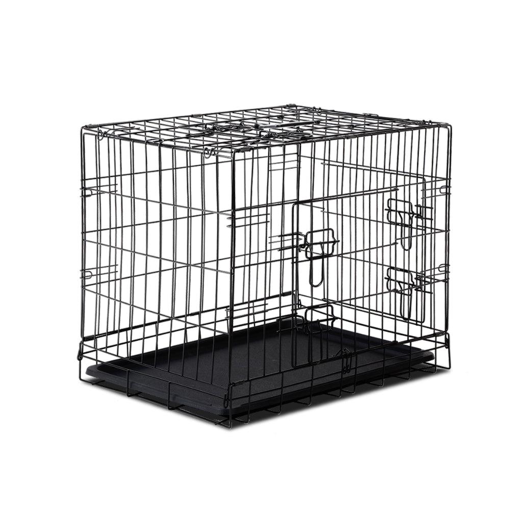 i.Pet Dog Cage 24inch Pet Cage - Black - Pet Parlour Australia