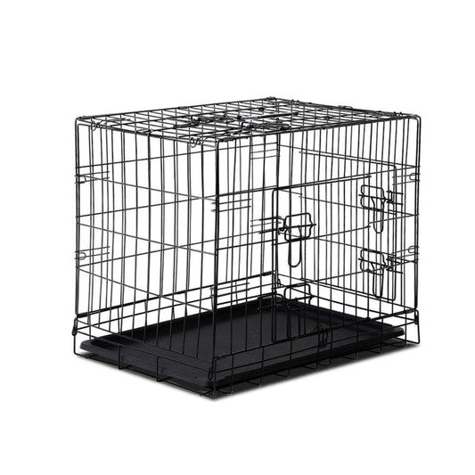 i.Pet Dog Cage 24inch Pet Cage - Black - Pet Parlour Australia